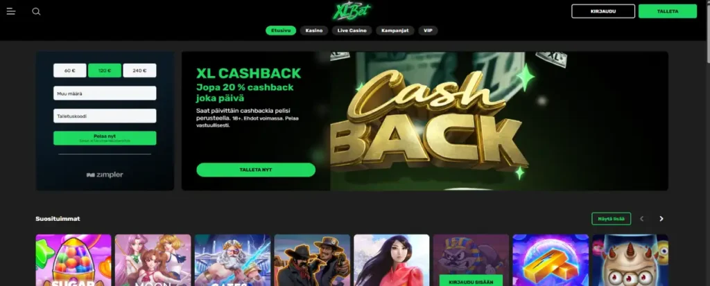 XLbet Casino — arvostelu suomalaisille pelaajille